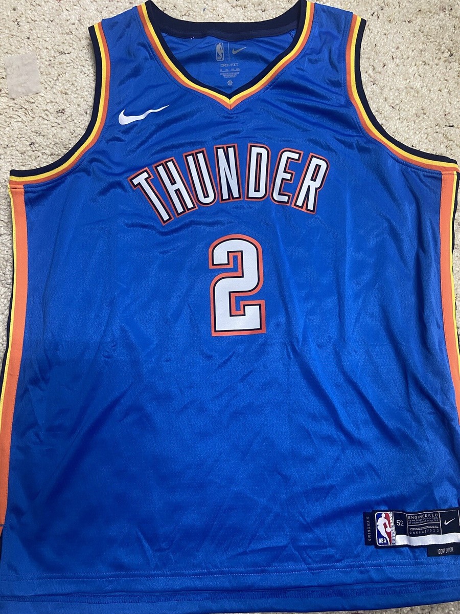 Shai Gilgeous Alexander SGA 2025 NBA Finals MVP Blue Jersey