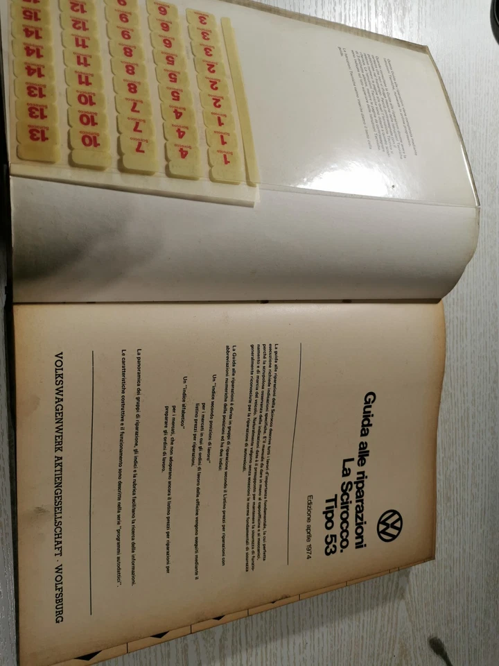 VW SCIROCCO. GUIDA ALLE RIPARAZIONI DATATO 1974 - Immagine 2 di 4