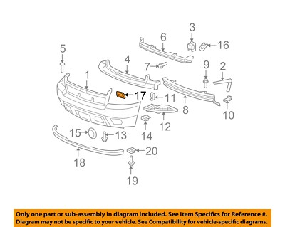 GM OEM Inner Bracket – Front Bumper Component For 2003-2007 Avalanche 1500 (Right Side)