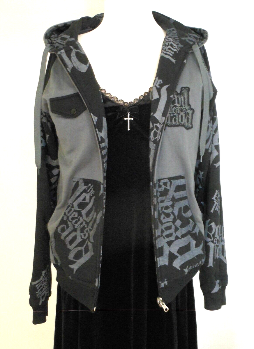 THE DEVIL WEARS PRADA BAND MERCH ZIP UP REVERSIBLE HOODIE BRAND