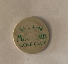 Vintage 70s 80s Shadow Mountain Golf Club Fairway Ball Marker Palm Desert CA