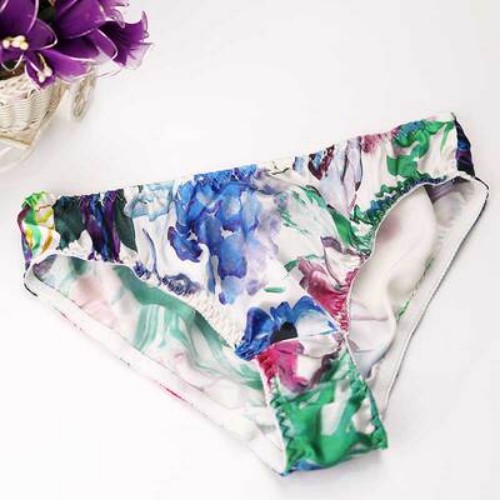Womens 100% Silk Panties Floral Knickers Bikinis Underwear Briefs Bottom Lovebay - Picture 8 of 10