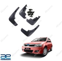 Schlamm Klappe Set Von 4 Schwarz FüR Mahindra Verito S2U