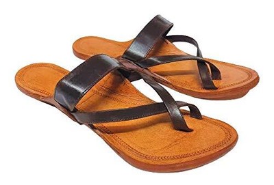 Women Girls Kolhapuri Leather Chappal 