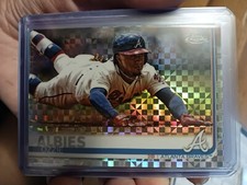 2019 Topps Chrome Xfarator Ozzie Albies Atlanta Braves Future Stars Card #561