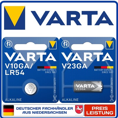 VARTA V23GA A 23 23GA MN21/23 V10 GA Batterien Knopfzellen aus 2026 + MHD 2028 +