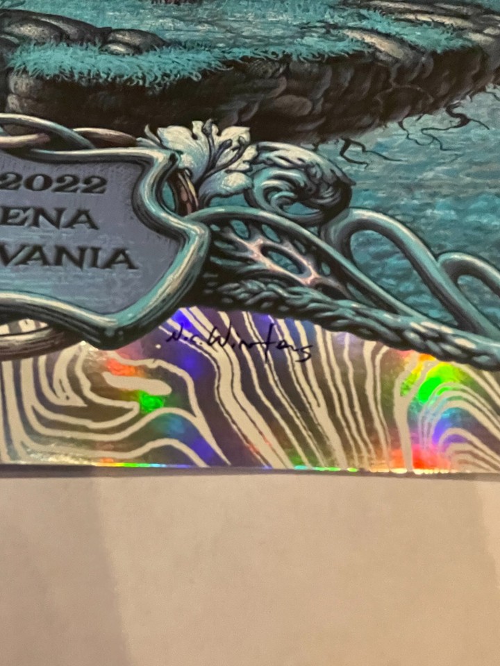 Trey Anastasio & Goose Reading PA Poster By NC Winters S/N Foil AE 33/