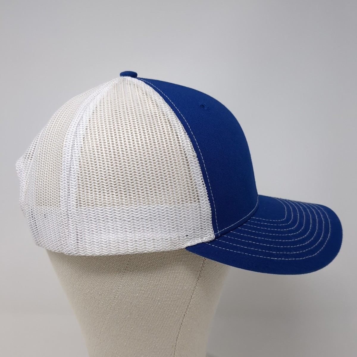 Interwest Snapback Mesh Back Trucker Hat Blue One Size Richardson View 4