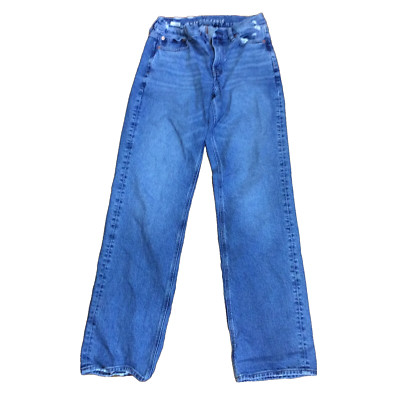 American Eagle + Maddie & Kenzie Ziegler Blue High-Rise Relaxed Straight 6 Long