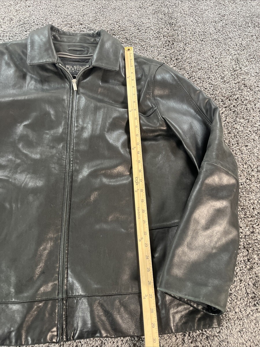 Willsons leatherビンテージレザージャケット Vtg Wilsons Leather Women Black Genuine Leather Hooded