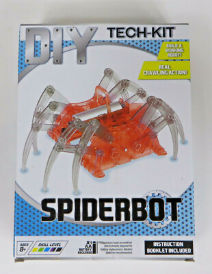 NEW DIY Tech Kit Spiderbot Working Robot Model w/ Real Crawling Action Sealed