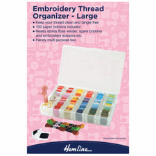 Embroidery Thread Organiser Hemline Floss Box- Large