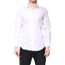 DOLCE & GABBANA Shirt White MARTINI Cotton Men Formal Dress 39/US15.5/S 570usd