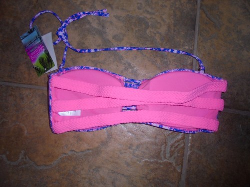 NEW~Khols Breaking Waves Women’s Juniors Swim Bikini Top Medium - Picture 2 of 2