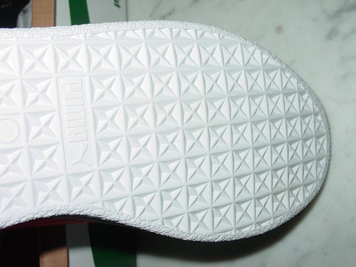 Puma Clyde Airbrush 382773-001 2021 ¡Zapatos explosivos blancos/rojos! Talla 8 ¡NUEVO EN CAJA! - Imagen 3 de 8