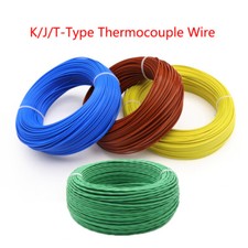 K/J/T-Type Thermocouple Wire Strand Wire PTFE Fiberglass Insulation HIGH TEMP