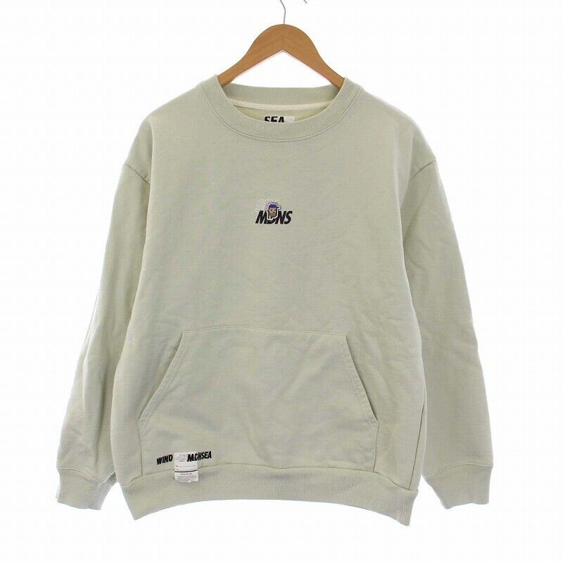 Wind And Sea Madness Cream Long Sleeve Sweatshirt Crew Neck Wind And Sea Madness Cream Long Sleeve Sweatshirt Crew Neck