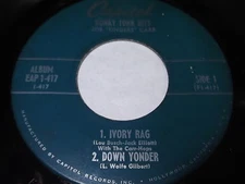 Joe "Fingers" Carr - Honky Tonk Hits 45 EP - Capitol EAP 1-417