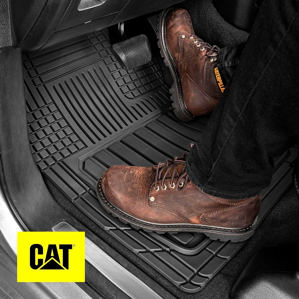 New 3PC Heavy Duty Rubber Car Truck Floor Mats Set Semi-Custom Fit For Nissan  - Image 3 of 4