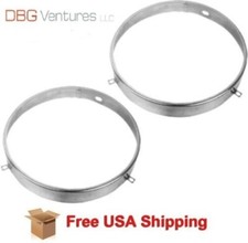 For 1962-1975 Chevrolet Headlamp Headlight Retainer Ring Pair Right Left Side For 1962-1975 Chevrolet Headlamp Headlight Retainer Ring Pair Right Left Side