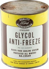 FORD MOTOR COMPANY OF CANADA ANTIFREEZE 20" HEAVY DUTY USA MADE METAL ADV SIGN