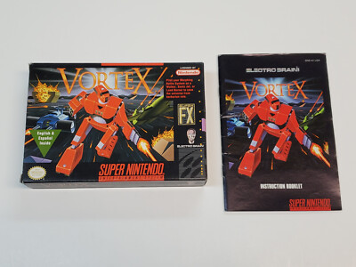 Vortex Super Nintendo SNES Box & Manual Only * | eBay