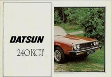 Datsun Skyline 240K GT Coupe 1978-1979 UK Launch Small Format Brochure Nissan