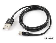 3ft Black USB Charge/Sync iPhone 5 Lightning Cable, MFI Certified, IP5-103NK