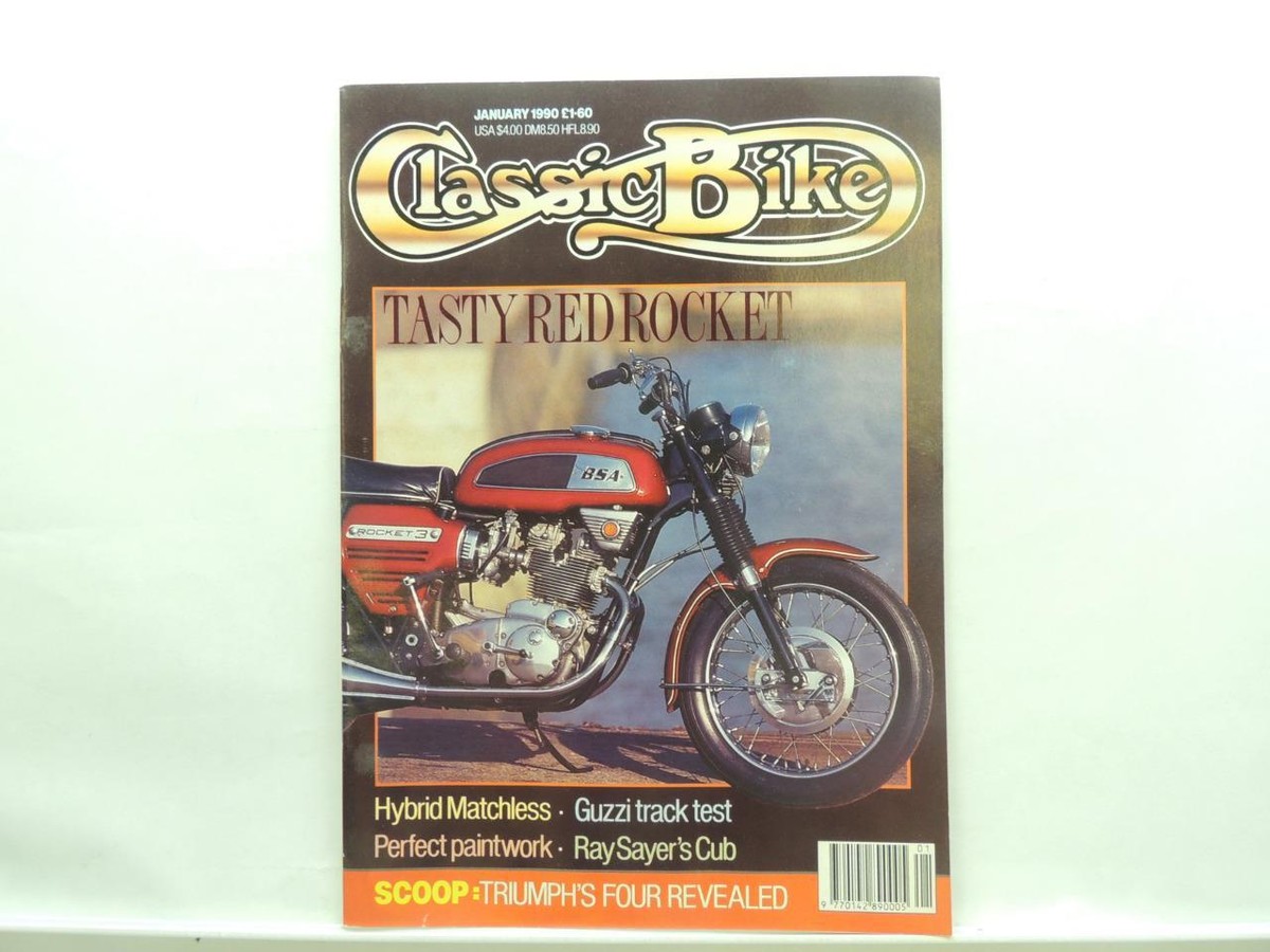Jan 1990 Classic Bike Magazine BSA Moto Guzzi Bonneville