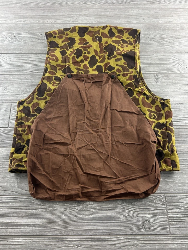 Blue Bill by Redhead Canvas Hunting Vest Mens Sz Large Camo w/pouch Camouflage - Image 4 of 4