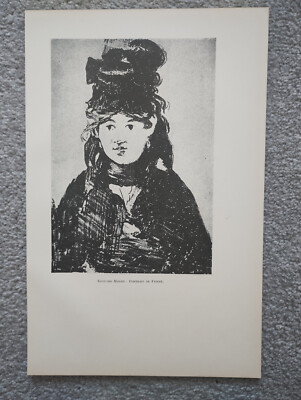 Eduard Manet: Portrait de Femme - Antique Print - 1915