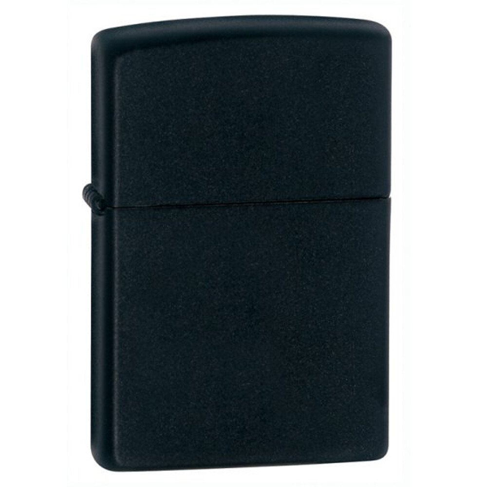 Zippo 218 Classic Plain Matte Black Windproof Pocket Lighter
