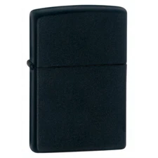 Zippo Windproof Lighter Classic Plain Matte Black Finish (218)