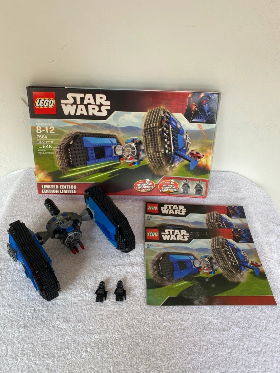 100 Complete Lego Star Wars TIE Crawler 7664 Instructions Box
