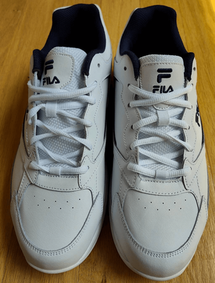 FILA TRI RUNNER MENS LEATHER WHITE NAVY SNEAKER NWOB SIZE  display picture 1