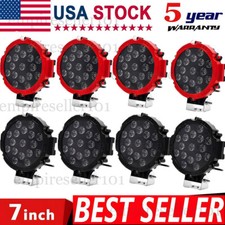 24pk 7inch Round Led Work Light Bar Pods Driving Fog Headlight Truck Off Road 24pk 7inch Round Led Work Light Bar Pods Driving Fog Headlight Truck Off Road