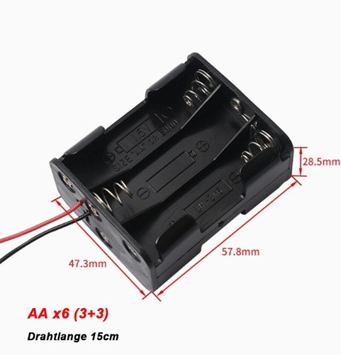 AA Battery Holder Housing Suitable for 1x 2x 3x 4x~8x with Cover/Welding Needle - Picture 12 of 13