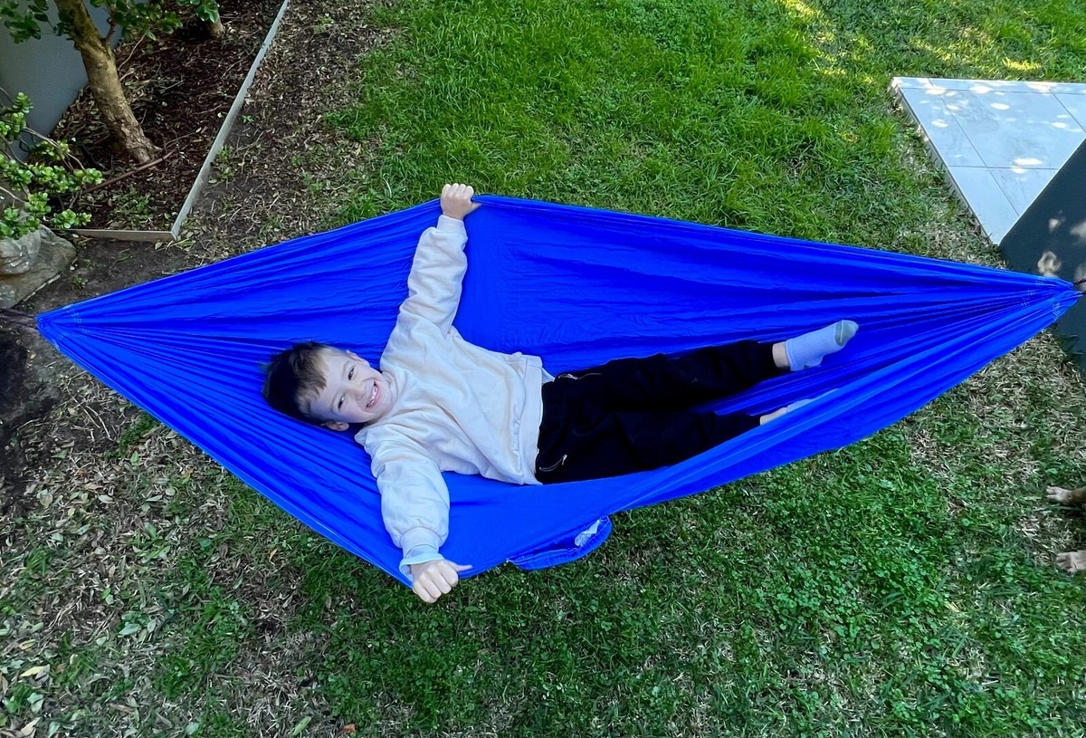 Sky Kid Hammock - Children's Camping Hammock For Indoor & Outdoor Use With Ropes