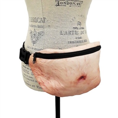 fanny pack with belly button