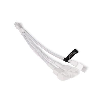 Alphacool Y-Splitter 4-Pin to 3x 4-Pin PWM, 15cm, White