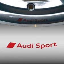 Sticker Wheels Audi Sport S LINE Wheel Alloy A3 A4 A5 A6 Tt Q3 S-LINE A1 Red