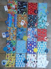 WRAPPING PAPER & TAG - BIRTHDAY WRAP DINOS STAR WARS PAW SPIDERMAN SPACE DISNEY