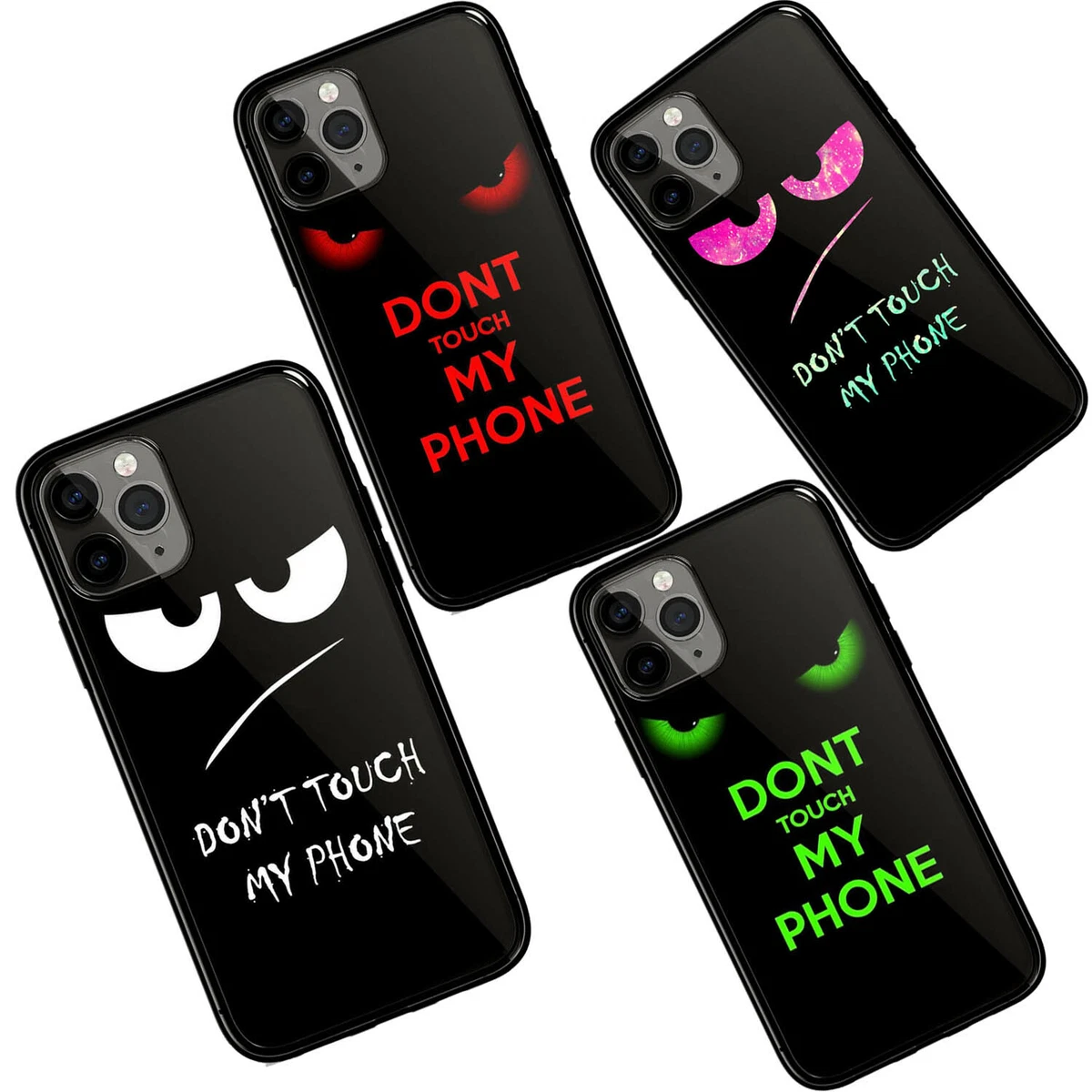 Don't Touch My Phone Funny Phone Case for iphone 13 14 11 12 pro Max XR 6 7  8 +