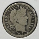 1912-S BARBER DIME 10C (P0277)