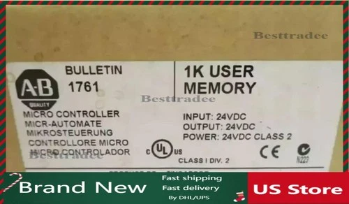 New  Sealed AB 1761-L16BBB MicroLogix 1000 16 Point Controller US Free Tax