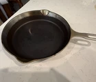 Vintage #8 Griswold Iron Mountain Plated 1033 Cast Iron Skillet, Heat Ring, Flat