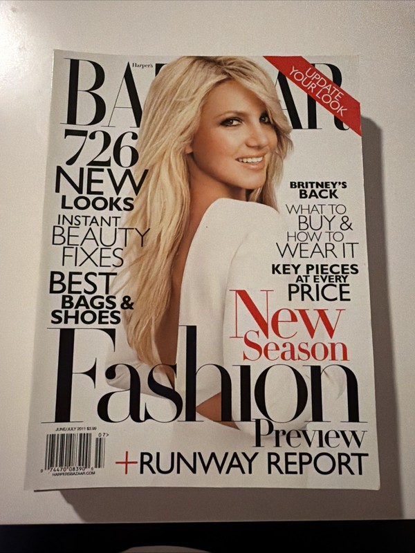 Harper's Bazaar Magazine Britney Spears Fashion Best Bags Shoes Elizabeth Taylor