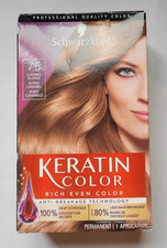 Schwarzkopf Keratin Color Permanent Hair Color Cream, 7.5 Caramel Blonde