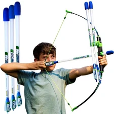 Pro Longbow FAUX BOW - Archery Set, Shoots 200+ Feet, Safe Outdoor Toy Target
