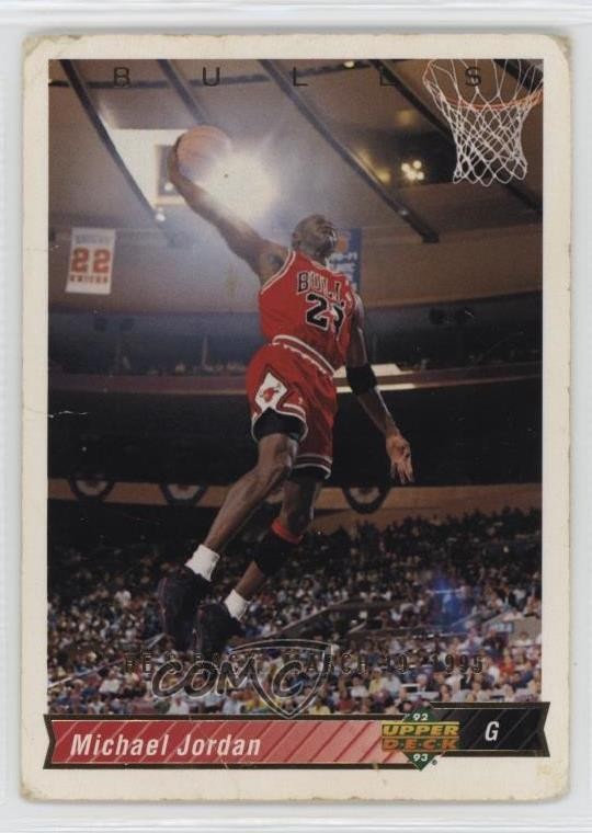 1992-93 Upper Deck Michael Jordan #23 HOF 1b3w